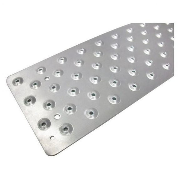 Stair Tread Cover Aluminum Silver, 36 in W x 3/32 in Thick