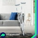 thumbnail image 2 of MEDICAL STORE Juego De 2 Muletas Axilares de Aluminio Premium Soporta hasta 135 Kilos Ayuda en tu Rehabilitación, 2 of 10