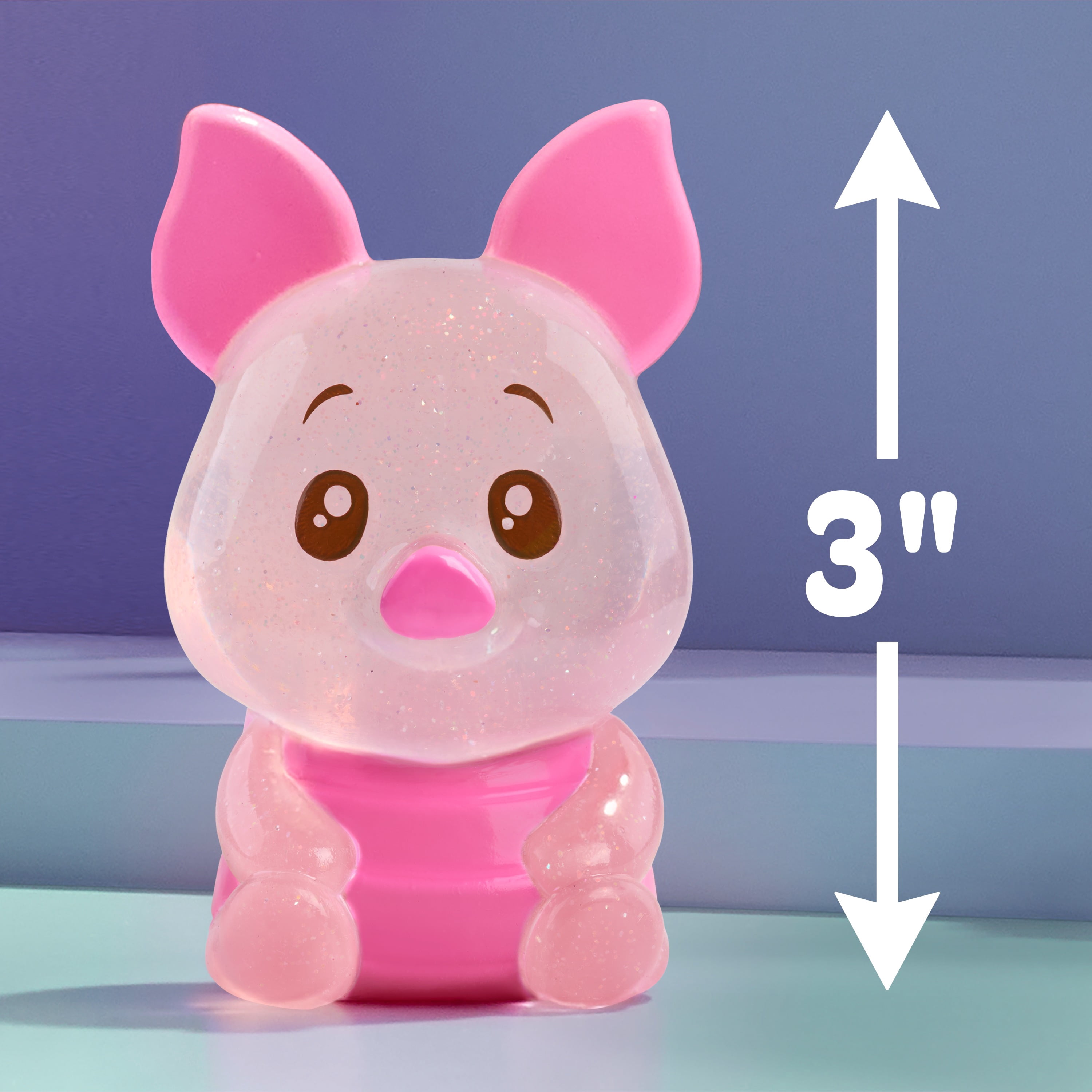 Disney Winnie the Pooh Bear-y Cute Jelly Figures, 7 to Collect, 2-inch Figurines, Ages 3+