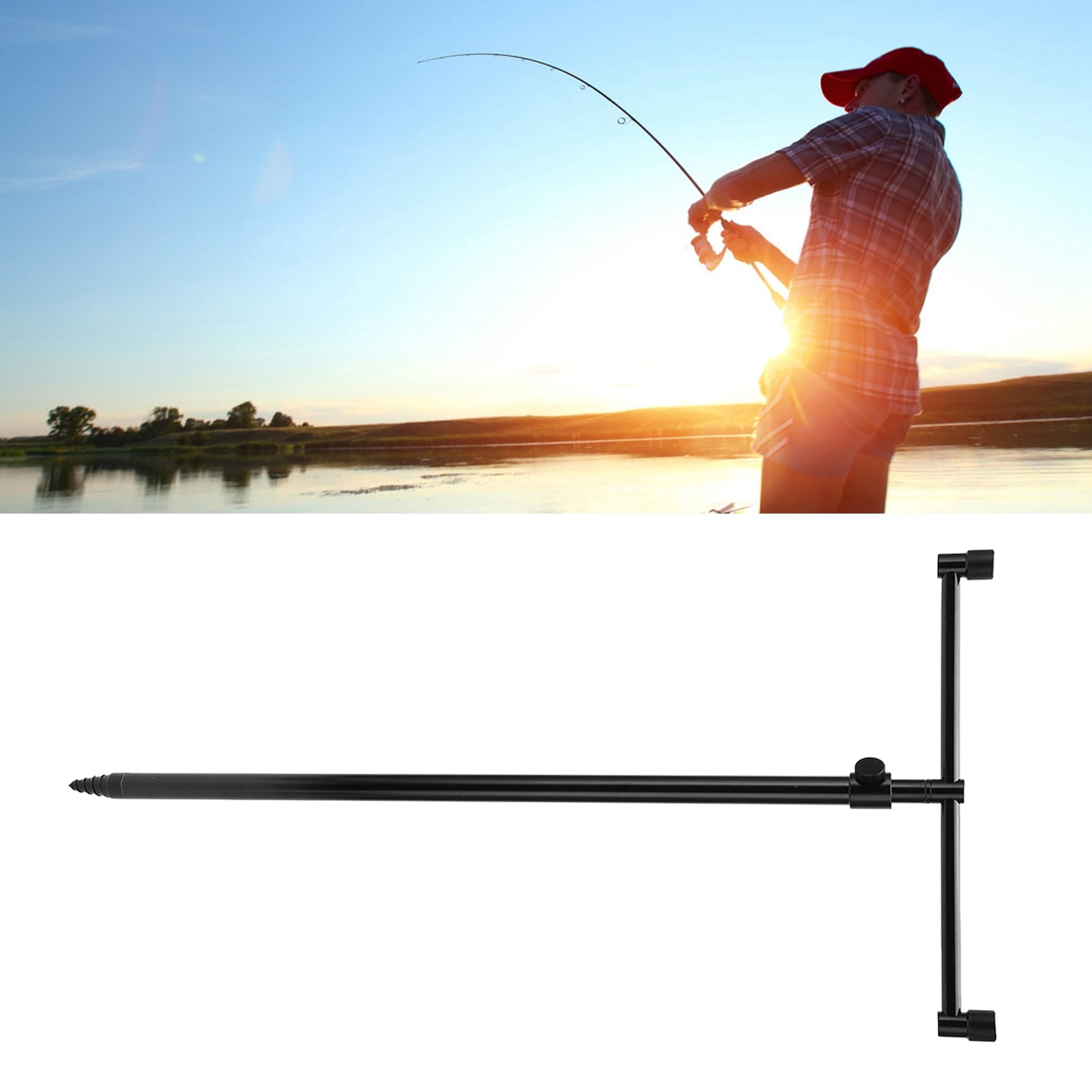 Fishing Rod Pod Set Aluminium Alloy Portable Lightweight Fishing Rod Bank Stick Folding Catfishing Equipment for  Fishing