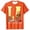 Orange, variant on GUZOM Mens Los Angeles T-Shirt Orange, LA Graphic Tee with Palm Trees & Cityscape, Breathable Stretch Short Sleeve, Regular Fit Casual Shirt,Size L