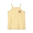 thumbnail image 1 of Gibobby Camisa&nbsp;Vaquera Camiseta sin mangas de mezcla de algodón sólido para niña de verano, camisetas sin mangas con espalda para niños pequeños a niños grandes （Amarillo， 9-12 Años), 1 of 4