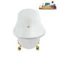 thumbnail image 3 of 51'' Streamline N373GLD-IN-GLD Soaking Clawfoot Tub and Tray with Internal Drain, 3 of 9