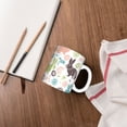 thumbnail image 4 of Yiaed Easter Rabbit Print Ceramics Coffee,Large Handle Design,Extra Large Tea and Coffee Cup for Office and Home Mugs, 4 of 6