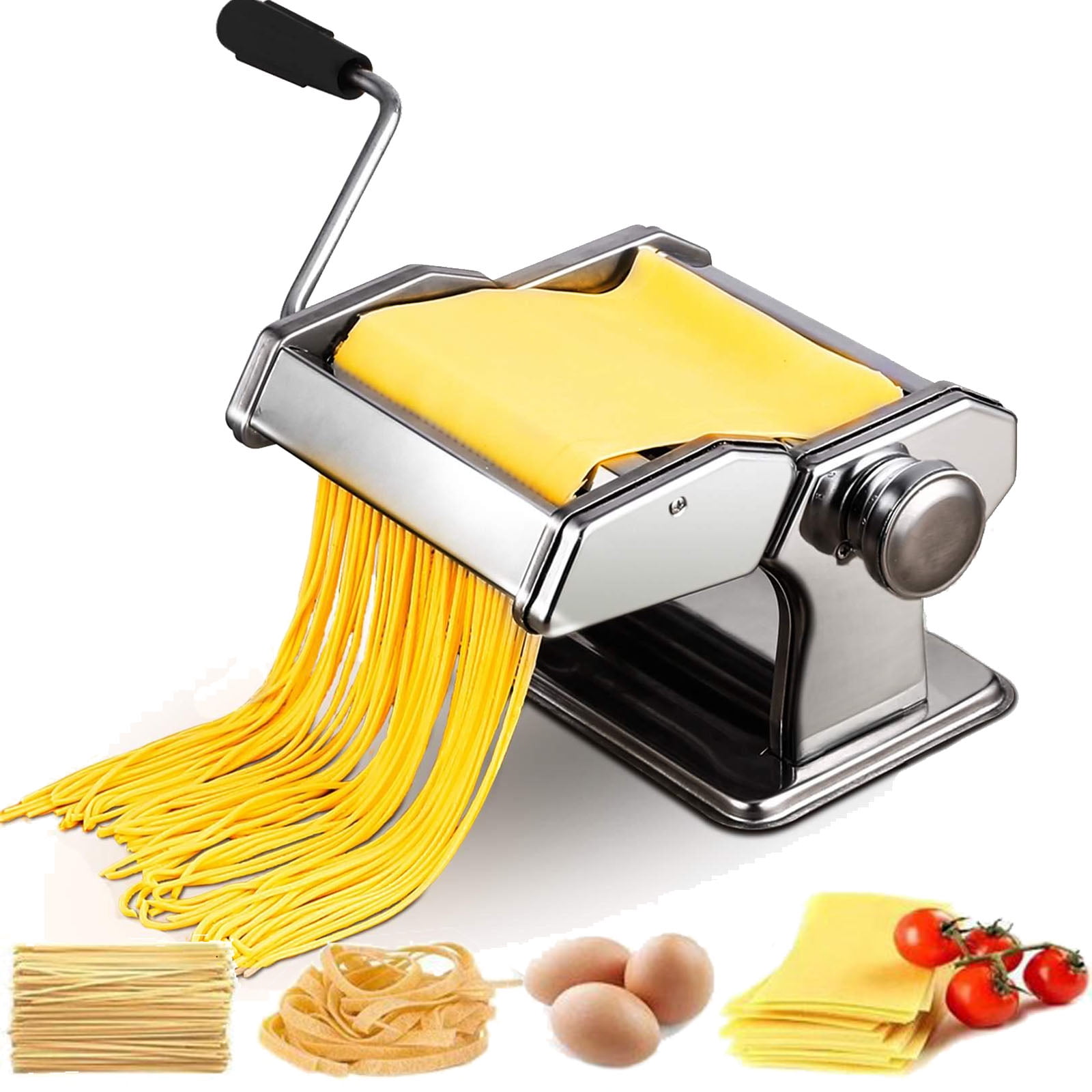 Kitchen Multi-Function Manual Noodle Press Machine Stainless Steel Small  Pasta Maker With 2/3 Cutting Blades, Suitable For Dumpling And Wonton Skin