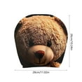 thumbnail image 2 of C Evil Zippered Bear Car Pillow Cover Adorable Bear Print All Over Car Pillow Cover Seat Protector For Car Interior Decoration Custom Fit Car Seat Cover C Design, 2 of 6