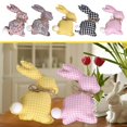 thumbnail image 2 of Naierhg Easter Decoration Cloth Bunny Ornament Adorable Appearance Bright Color Super Soft Holiday Party Rabbit Toy DIY Craft Supplies Red, 2 of 8