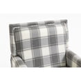 thumbnail image 2 of Vintage Grey Linen Accent Chair with Nailhead Trim | Upholstered Armchair for Living Room, Bedroom, Traditional Style Seating, 2 of 9