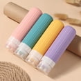 thumbnail image 4 of Leakproof Silicone Travel Bottles Set - 4-Piece 90ml Refillable Containers for Shampoo, Lotion, Conditioner & More, Squeezable Toiletry Bottles with Wide Opening, Compact Design for Travel, Business, 4 of 5