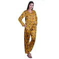 thumbnail image 2 of Moomaya Button Down Pajama Set For Women Notch Collar Nightwear Pants Loungewear, 2 of 6