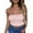 Red, variant on Women's Fashion Casual Strapless Print Tube Tops Strapless Sleeveless Bandeau Tops Yoga Exercise Chest Wrap Vest for Women