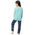 thumbnail image 6 of Fruit of the Loom Girl's Long Sleeve Fleece Pajama Set, 2-Piece, Sizes 4-16, 6 of 8