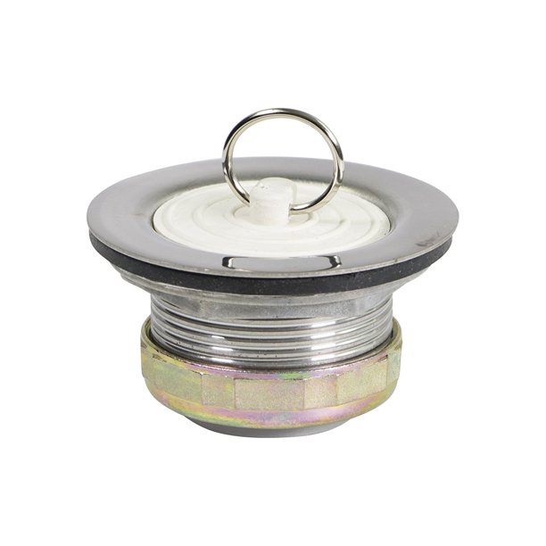 Everflow Stainless Steel Bath Tub Drain Assembly with Rubber Stopper