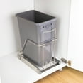 thumbnail image 2 of Squared Away 13 gal Kitchen Pull Out Cabinet Sliding Garbage Can, Plastic,Gray, 2 of 2