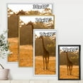 thumbnail image 4 of Designart 'African Giraffe In The Wildlife II' Farmhouse Framed Canvas Wall Art Print, 4 of 5