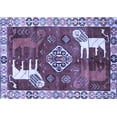 thumbnail image 1 of Ahgly Company Indoor Rectangle Animal Blue Traditional Area Rugs, 2' x 4', 1 of 4