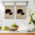 thumbnail image 2 of Farmhouse Bear Kitchen Towels Set of 4, Country Vintage Animals Paw Print Brown Soft Microfiber Dish Towels, Absorbent Quick-Dry Washable Dishcloths for Kitchen Cleaning, Drying Dishes, 18x28 Inches, 2 of 9