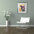 thumbnail image 3 of Trademark Fine Art "Heart U Pit Bull" Canvas Art by Dean Russo, White Matte, Silver Frame, 3 of 4