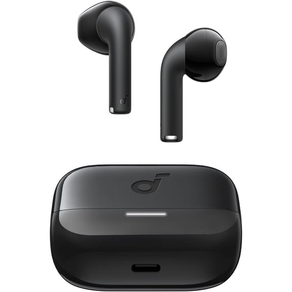 Soundcore K20i by Anker, Semi-in-Ear Earbuds, Bluetooth Wireless, Black, New
