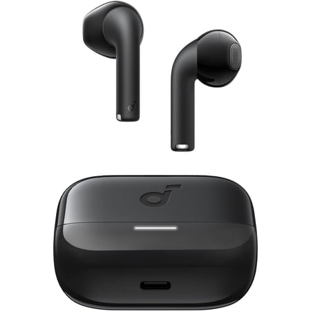 Soundcore K20i by Anker, Semi-in-Ear Earbuds, Bluetooth Wireless, Black, New