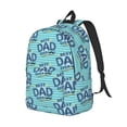 thumbnail image 2 of Naloa Canvas Backpack for Men Women Best Dad Ever Print Rucksack Casual Travel Daypack Large and Small Durable College Tote Satchel Bookbag for Teens, 2 of 6
