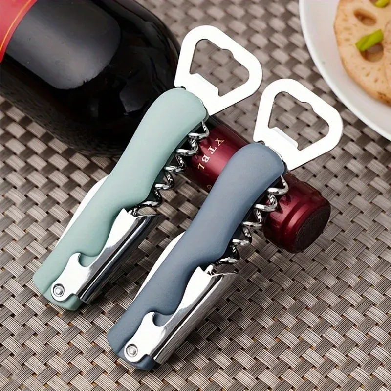 1PC Portable Beer Can Opener Wine Bottle Opener Restaurant Kitchen Tool Birthday Party Supplies Integrated Lid Opener