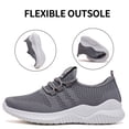 thumbnail image 5 of HOBIBEAR Walking Shoes Women Arch Support Running Sneakers Lace up Workout Shoes Gray US 7.5, 5 of 6