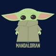 thumbnail image 2 of Boy's Star Wars: The Mandalorian The Child Cartoon Shy Graphic Tee Navy Blue Medium, 2 of 4