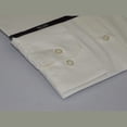 thumbnail image 2 of Mens Milani dress shirt soft cotton Blend easy wash business long sleeves Ivory, 2 of 5
