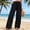 Black, variant on LJEFF Womens Cotton Linen Pants with Pockets, Drawstring Casual Lightweight Baggy Elastic Waist Summer Beach Pants Khaki