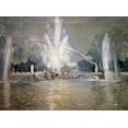 thumbnail image 2 of Helleu, Paul Cesar 14x11 Gold Ornate Wood Framed with Double Matting Museum Art Print Titled - Great Waters in the Fountain, 2 of 4