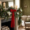 thumbnail image 2 of Velvet Bow with Long Streamers for Christmas Tree Staircase Railing Wreath Holiday Decor, 2 of 7