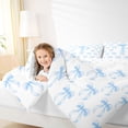 thumbnail image 3 of Erosebridal Lovely Bow Tie Full Size Comforter Sets For Kids,Girls Bow Letter P Initial Monogram Bedding Sets,Reversible,3pcs, 3 of 7