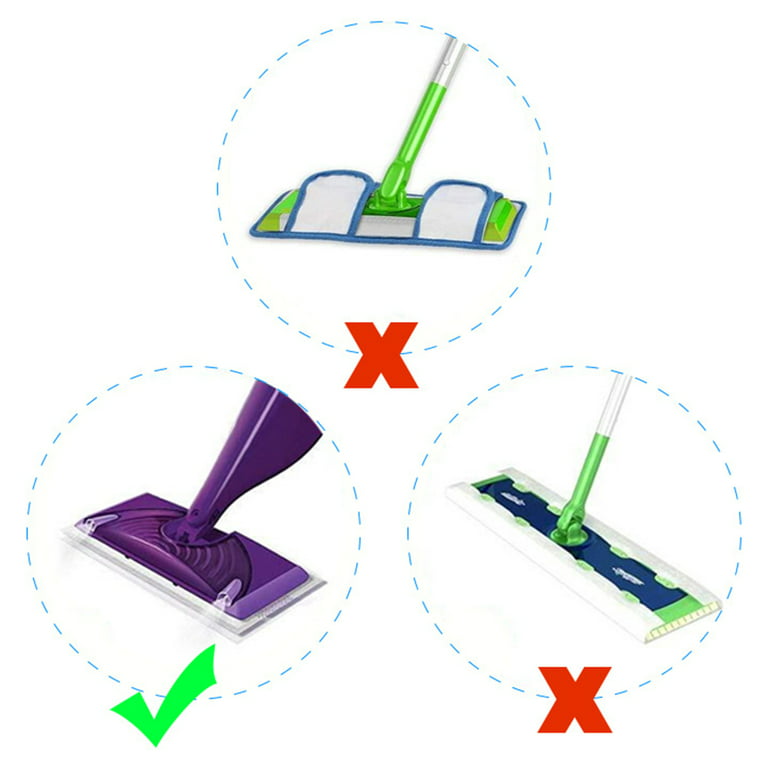 2 Pack Reusable Microfiber Mop Pads for Swiffer Wet Jet Pad