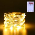 thumbnail image 1 of Guirnalda de luces YZhouD a pilas (2 unidades, 5 m, 50 LED, alambre de cobre plateado, luces brillantes para Halloween, Navidad, dormitorio, interior, exterior, boda, dormitorio, decoración (blanco, 1 of 8