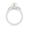 thumbnail image 2 of ANGARA South Sea Cultured Pearl Halo Engagement Ring in Platinum for Women | June Birthstone, Birthday, Anniversary, Jewelry Gift for Women | Pearl Ring, 2 of 9