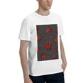 thumbnail image 2 of Bingfone Red Ladybugs Men'S Loose Fit Short-Sleeve Pocket T-Shirt, 2 of 7