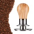 thumbnail image 4 of Distribuidor de manipulación de café Coffee Espresso Tamper Flat 304 Base De Acero Inoxidable Madera De Olivo Madera de olivo Magideal Distribuidor de manipulación de café, 4 of 7