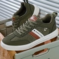 thumbnail image 5 of Men's Fashionable Retro Casual Shoes - Breathable, Comfortable Sole, Street Style Skate Shoes with PU/Canvas Upper, Lace-Up, Suitable for All Seasons, 5 of 9