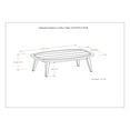 thumbnail image 3 of Simpli Home Parkside 45 inch Wide Contemporary Outdoor Coffee Table in Light Teak, 3 of 8