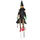 thumbnail image 5 of Ornamento de bruja de Halloween que se estrella contra la bruja en el adorno de árboles de la bruja del tema de Halloween, 5 of 8