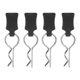 thumbnail image 1 of 4x RC Crawler Car Body Clip R Pins para 1/10 1/12 Redcat Axial (Negro), 1 of 9