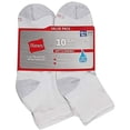 thumbnail image 5 of Hanes Ultimate Mens Big  Tall X-Temp Cool Comfort Ankle Socks, 10-Pair Pack, 5 of 6