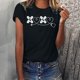 thumbnail image 2 of Camisetas con estampado de letras y cuello redondo de verano para mujer, blusas femeninas cómodas y elegantes, Tops OAVQHLG3B Store  lin121212, 2 of 5