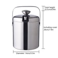 thumbnail image 4 of Clearance, 304 Stainless Steel Ice Bucket Double-layer Thickened Cold Champagne Bucket, 4 of 5