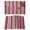 Red Gray, variant on Colorful Striped Placemats Set of 8, Boho Rainbow Abstract Vertical Lines Placemats for Dining Table, Place Mats for Kitchen Tabletop, Waterproof Wipeable Dining Table Mats Set