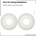 thumbnail image 4 of Ceiling Medallion, 2PCS Round Ceiling Light Medallions, 10in OD x 4in ID Ceiling Trim Ring Plate, Smooth Black Finish Ceiling Medallions, Backdrop Decor for Light Fixtures & Ceiling Fans, 4 of 6