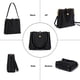 thumbnail image 4 of Bolso de mano Choles de piel auténtica para mujer, moda negra, 4 of 6