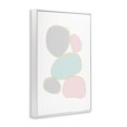 thumbnail image 4 of Stupell Industries Minimal Pastel Pebbles Abstract Painting White Framed Art Print Wall Art, 16 x 24, 4 of 10