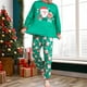 thumbnail image 1 of Pijamas Navideñas Pantalones largos Traje familiar Traje informal con estampado de Papá Noel para uso diario Ygjytge Verde*papá T M para Unisex, 1 of 9